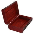 thumbnail image 4 of Large Retro Suitcase Dustproof Wooden Storage Box for Window Display Photography Props, 4 of 5