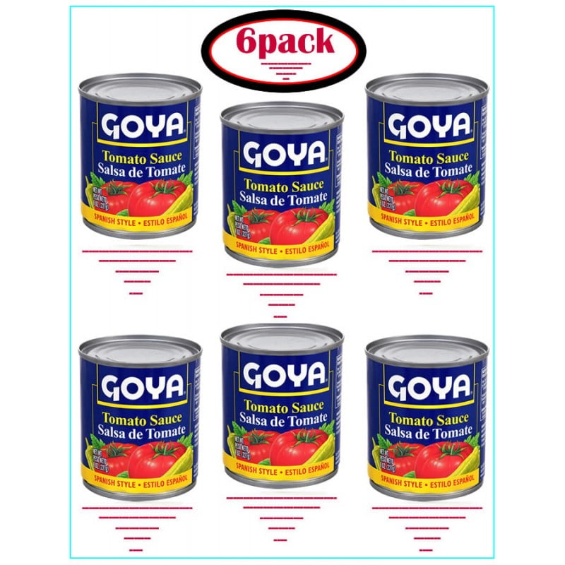 (Pack of 6) Goya Tomato Sauce, 8 oz