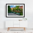 thumbnail image 2 of Park Ave Median Park - Baltimore Maryland Photography Architecture Flowers City Scenic Floral Summer Black Framed Wall Art Print 24 x 36 inches, 2 of 4