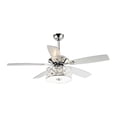 thumbnail image 4 of Modern Chrome 5-Blade Reversible Crystal Ceiling Fan with Remote and Light Kit - 52-in W, 4 of 5