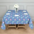 thumbnail image 3 of Blue Cartoon Unicorn Rainbow Cloud Pattern Square Tablecloth,Waterproof Square Table Cover,Wipeable Spillproof Washable Table Cover for Home Kitchen Party Decor 52"x52"(132x132cm), 3 of 6