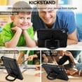 thumbnail image 3 of TECH CIRLE iPad (10th Generation) Case 10.9" 2022 Release - Shockproof Rugged Plastic Sturdy Kickstand Case with Hnadle / Adjustable Shoulder Strap, Black, 3 of 8