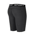 thumbnail image 5 of YLSDY Compression Shorts Men Spandex Running Sport Under Shorts Cool Dry Athletic Underwear Muscle Support Black M, 5 of 6