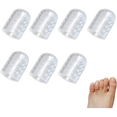 Silicone Anti-Friction Toe Protector, for Corns, Silicone Toe Protectors, Silicone Toe Protectors, Silicone Breathable Toe Covers (Size : 100pcs)
