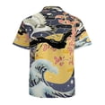 thumbnail image 3 of High Quality Hawaiian Shirts for Men Short Sleeve Aloha Beach Shirt Floral Summer Casual Button Down Shirts Blouses ZQGYI3, 3 of 7