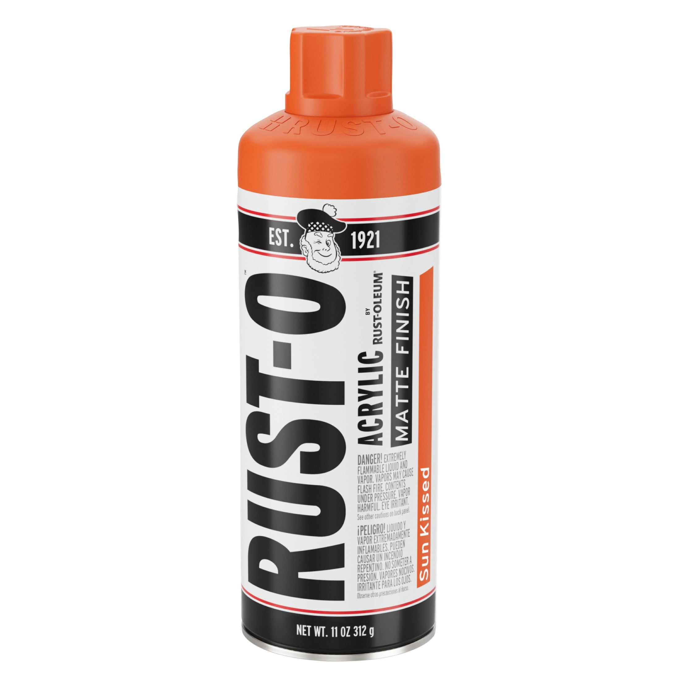 6 Pack, Sun Kissed, Rust-Oleum Rust-O Acrylic Matte Spray Paint-392211, 11 oz