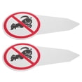 thumbnail image 3 of GAXIRE 2 letreros de aluminio con estaca para evitar que las mascotas defequen y orinen., 3 of 3