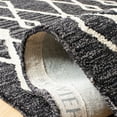 thumbnail image 5 of SAFAVIEH Micro-Loop Donella Geometric Wool Area Rug, Charcoal/Ivory, 2' x 3', 5 of 8