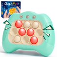 thumbnail image 1 of Aotibo Fast Push Machine Light Up Fidget Toys para niños adultos Juego de mano para niños 3-12 Quick Push Bubble Stress Toy Juguetes sensoriales Juegos de viaje Regalos de cumpleaños de Navidad para n, 1 of 1