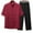 Red, variant on purcolt Tang Suit Men Chinese Traditional Clothes Kung Fu Shirt Uniform Long Sleeve Button Up Tops and Pants 2 Piece Outfit Sets