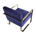 thumbnail image 3 of Pangea Home Dexter Lounge Chair Velvet Navy, 3 of 12