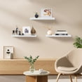 thumbnail image 3 of Floating Shelves for Wall Set of 3, 24" Black Wall Shelves for Home Decor, Frame Display Black Floating Shelf for Living Room, Bedroom, Bathroom, Kitchen, 3 of 7