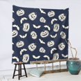 thumbnail image 5 of Halloween Tapestry Wall Hanging, halloween pumpkin bats Tapestry for Bedroom Aesthetic, Cute Tapestry Wall Decor, Halloween Decoration for Bedroom, Living Room, Indoor 59x59in, 5 of 7