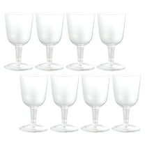 ACDANC 8 Pcs Plastic Wine Glass Dessert Cups Wine Glasses Plastic Party Wine Cups Clear Plastic Wine Cups