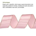 thumbnail image 3 of Unique Bargains 1 1/2 Inch 25 Yard Wide Satin Ribbon with Gold Edges Grosgrain Fabric Ribbon for Gift Wrapping, Pink, 3 of 7