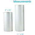 thumbnail image 5 of Houseables Vacuum Sealer Rolls w/ Cross-Vented Channels, On a Roll, 8"x50"x0.1", Clear, 2 Count, 5 of 5
