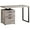 Taupe- Black, variant on Pemberly Row Computer Desk Home Office Laptop Storage Drawers 48"L - Metal Brown