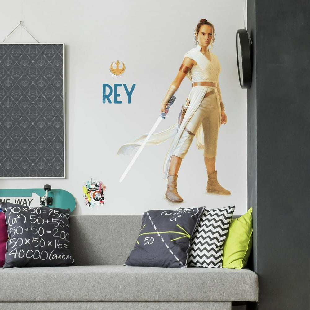 New Licensed STAR WARS Episode 9 Giant REY Wall Decals Star Wars
