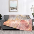 thumbnail image 2 of Fotbe Abstract Marble Texture Manta de Franela con Estampado, Manta Ultrasuave para Cama, Sofá, Auto, Hipoalergénica y Antibolitas-80"x60", 2 of 6