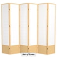 thumbnail image 7 of Red Lantern 7 ft. Tall Window Pane Shoji Screen - Natural - 6 Panels, 7 of 7