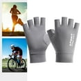 thumbnail image 3 of Guantes de verano Zulema seda de hielo medio gris, 3 of 5