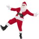 thumbnail image 4 of Disfraz de Papá Noel, traje completo de Navidad para adultos, traje de Papá Noel con sombrero, barba y golf, 7 Uds., 4 of 4
