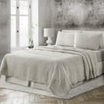 thumbnail image 2 of Four Piece Light Gray Linen Sheet Set, 2 of 6