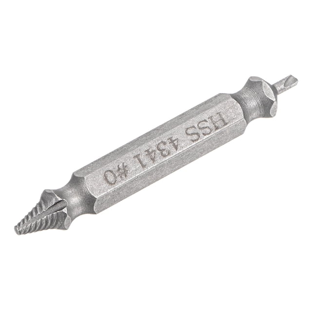 Unique Bargains 0# Chrome Plated High Speed Steel 4341 Stripped Damaged Screw Extractor