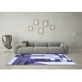 thumbnail image 3 of Ahgly Company Indoor Rectangle Oriental Blue Modern Area Rugs, 2' x 5', 3 of 4