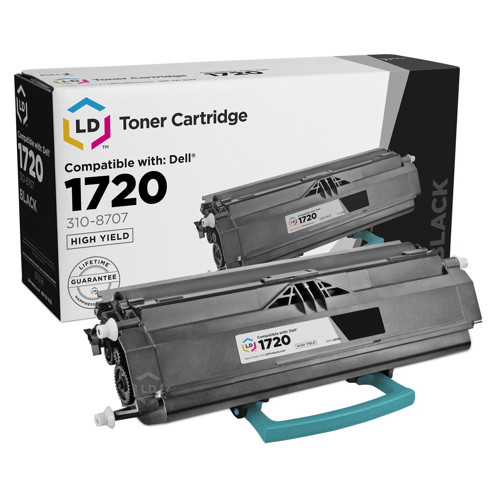Used 6,000 Page Black Toner Cartridge (MW558) for Dell 1720 / 1720dn Laser  Printers 