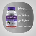 thumbnail image 4 of Sambucus Black Elderberry Gummies | 70 Count for Men and Women | Berry Flavor | by Piping Rock, 4 of 6
