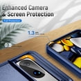 thumbnail image 4 of KOMI pour Google Pixel 8, Étui avec Protecteur d'Écran, Béquille Anneau Réglable à 360° Intégrée, Protection Militaire, Armure Antichoc - Vert, 4 of 5