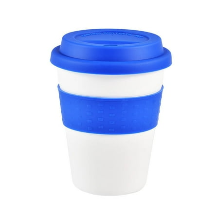 

Heat Insulated Coffee Cups Reusable 400ml Travel Mug Creative Outdoor Travel Hotel Cup With Silicone Lid Drinkware Mouthwash