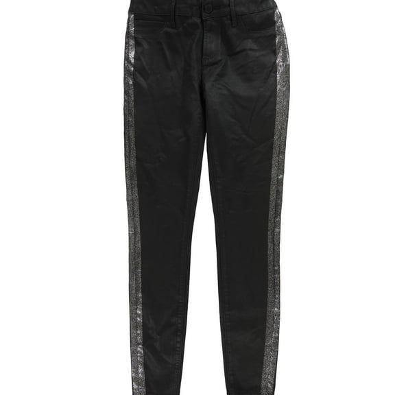 Articles of Society Womens Sarah Glitter Skinny Fit Jeans, Black, 26