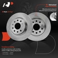 thumbnail image 2 of A-Premium 11.02 inch (280 mm) Front Vented Disc Brake Rotors Compatible with Select Volkswagen models - Jetta 2011 2012 2013 2014 2015, 2-PC Set, 2 of 9