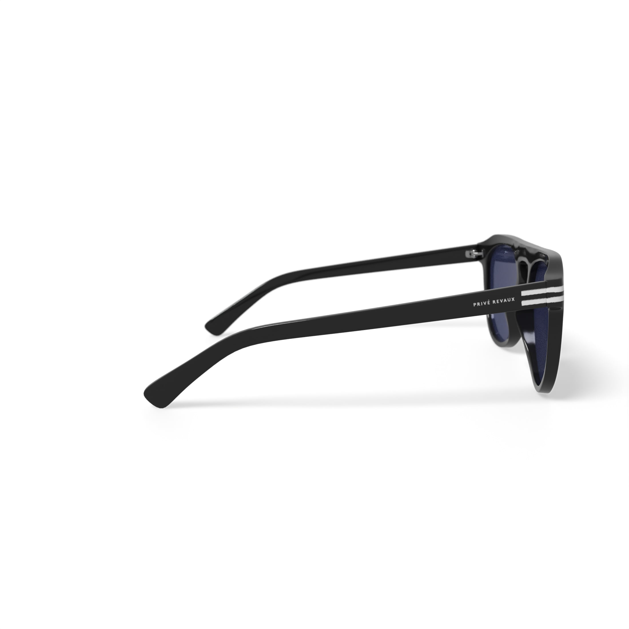Prive Revaux Unisex Rx'able Fashion Polarized Sunglasses,'The Bobby', Aviator, Black, 52-20-140