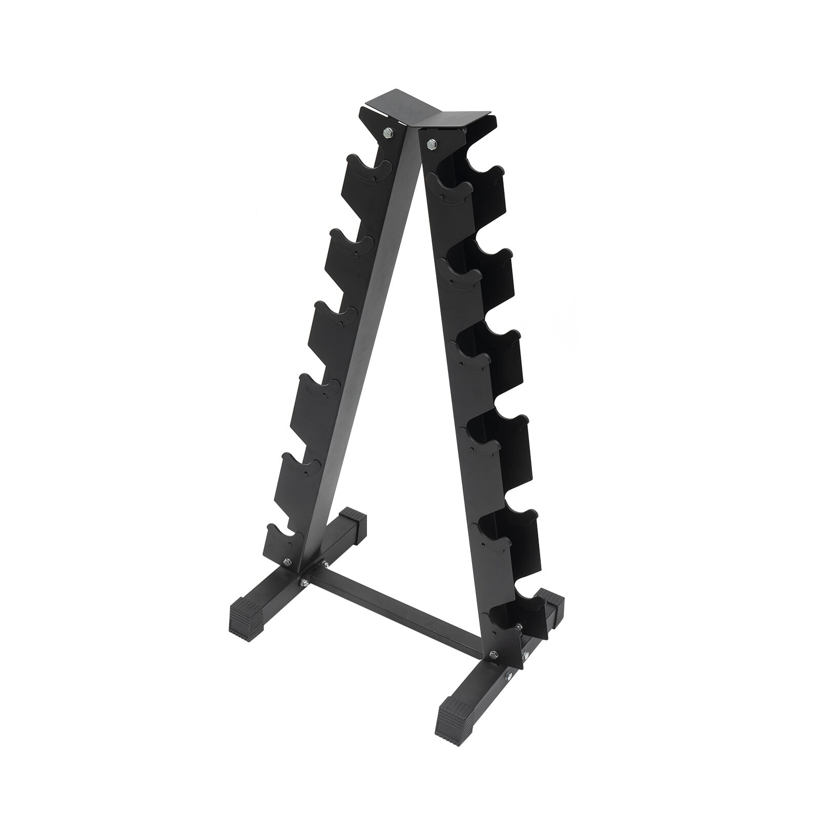 Stable Floor-Mounted Dumbbell Storage Rack, 1.2mm Thick Steel Baking Finish, Space-Saving Organizer for Gym School Hotel
