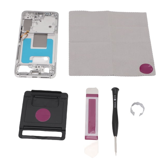 Frame Replacement for S22, Professional LCD Frame Replacement for S22 Metal Practical Easy Installation for Damaged Front Frame Black,Silver,Rose Gold,Green