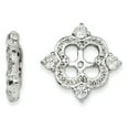 thumbnail image 1 of Sterling Silver Rhodium Diam. & White Topaz Earring Jacket QJ136APR, 1 of 2