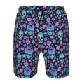 thumbnail image 3 of Fotbe Funny Skull Flower Trajes de Baño Estampados para Hombre, Shorts de Verano de Secado Rápido, Ropa de Playa, Bañadores-Medium, 3 of 5