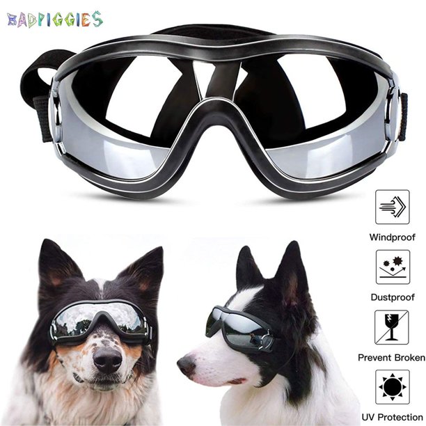 BadPiggies Dog Goggles Medium to Large Breed Dogs UV Resistant