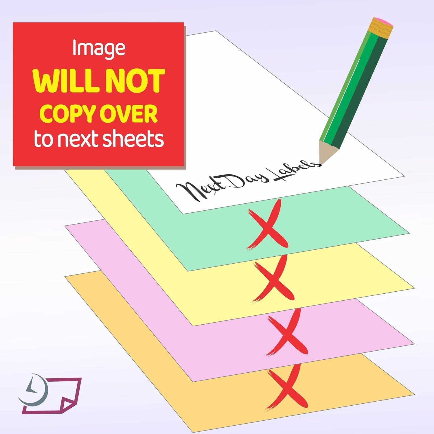 "Plain" Collated Color Paper Not Carbonless for Laser and Ink Jet Printers 5 Part, Case