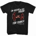 thumbnail image 3 of Silence Of The Lambs Friend For Dinner Black Adult T-Shirt, 3 of 3