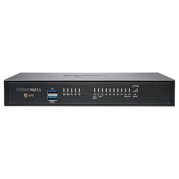SonicWall TZ670 Network Security Appliance High Availability 02-SSC-5654