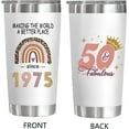 thumbnail image 2 of 50th Birthday Gifts for Her,50th Birthday Gift for Women,Cool Gifts for 50 Year Old Woman,50 Year Old Gift for Women for Friend Mom Sister-20 Oz Tumbler, 2 of 6