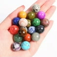 thumbnail image 4 of RSAMD 15mm Wholesale Natural Mixed Sphere Quartz Crystal Carved Gem Ball Reiki Healing-15mm (Mini)-5PCS (Random Different Pick), 4 of 9