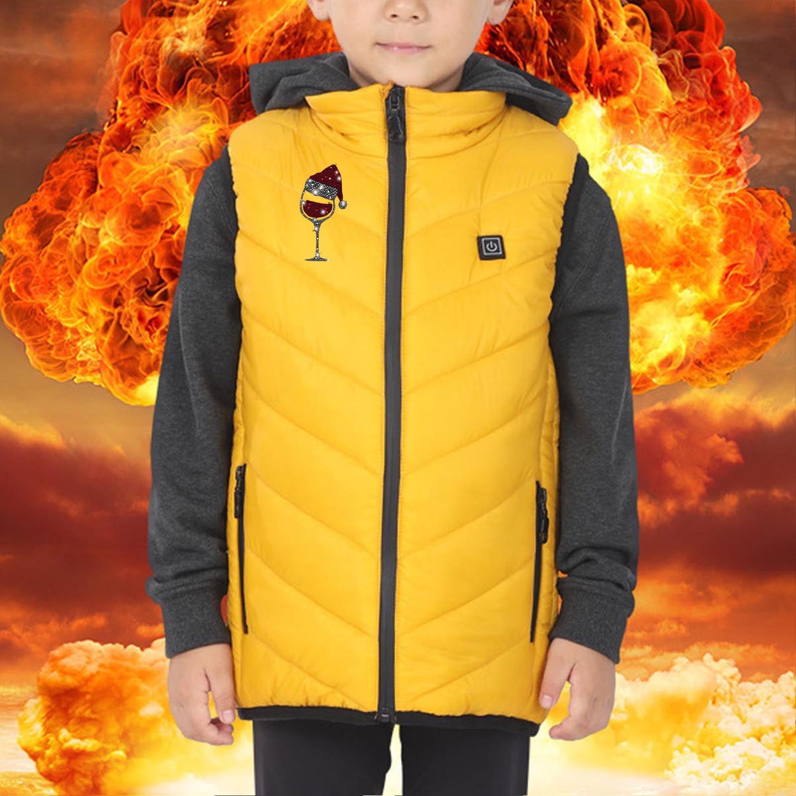 高価値セリー with Vest Heated Warm Winter Kids Odeerbi 2 Zones Heating Clothing