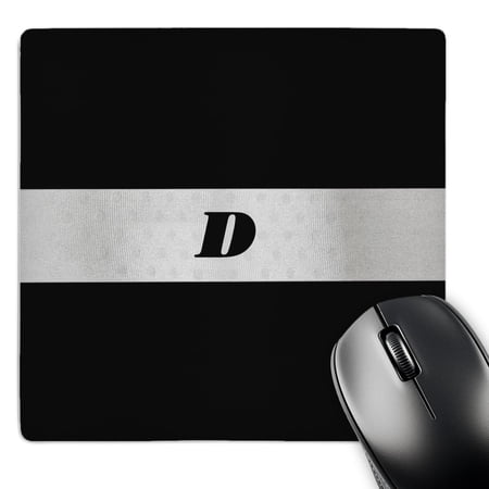 3dRose  Black n Silver Monogram Letter D  MousePad price history on PriceWatchPro