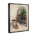 thumbnail image 3 of Stupell Industries Comfortable Porch Chair Still Life Rural Plant Painting Jet Black Floating Framed Canvas Print Wall Art, Design by Cecile Baird, 3 of 5