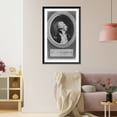 thumbnail image 3 of Historic Framed Print, [Marquis de Lafayette, 1757-1834, oval bust portrait, right profile], 17-7/8" x 21-7/8", 3 of 9